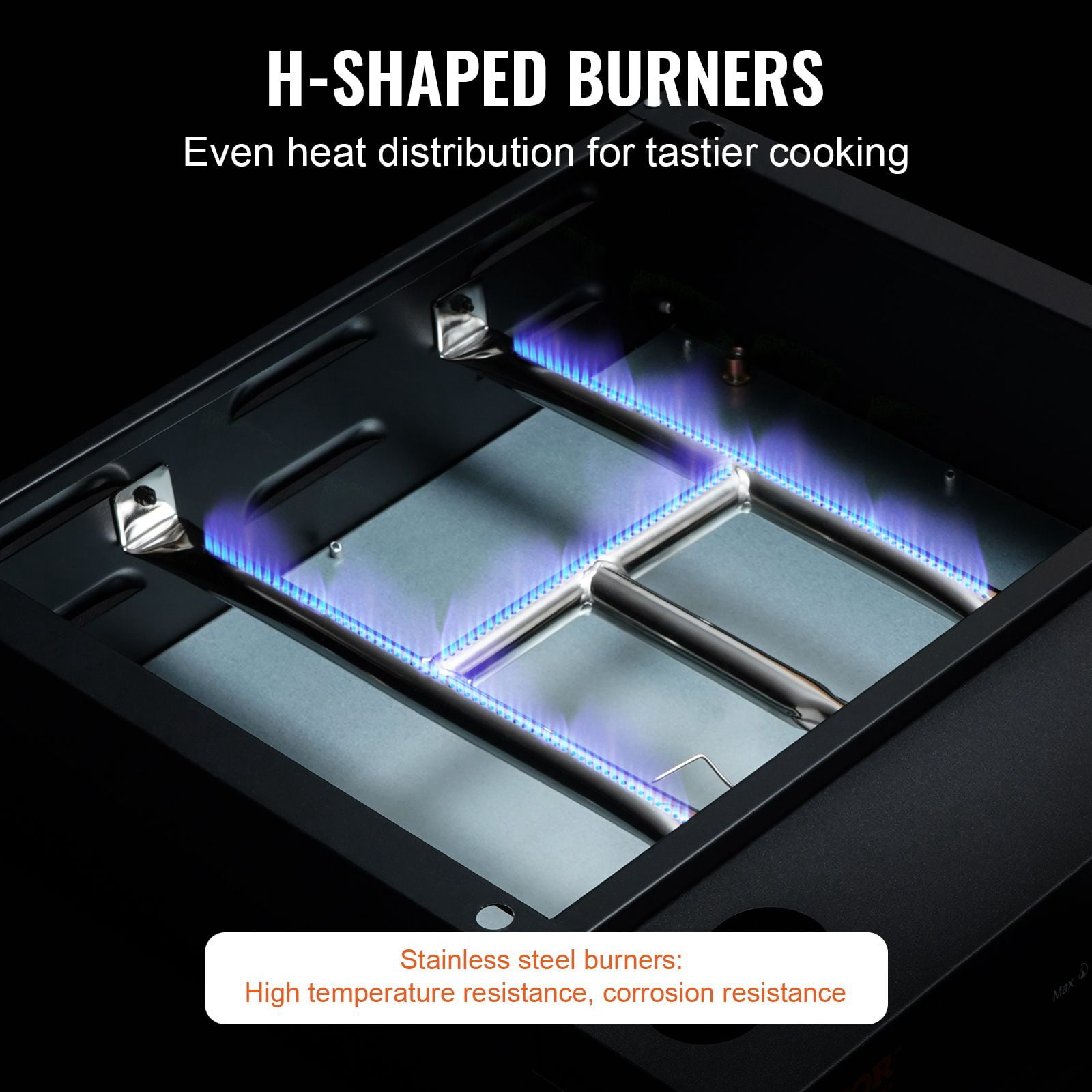Heavy Duty 2-Burner Flat Top Grill,22,000 BTU Commercial Griddle with Non-Stick Coating,Portable Gas Griddle for Outdoor Cooking&Restaurant Use-16.9"Steel Plate