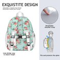 thumbnail image 5 of Pioneer Flower Backpack for School,Cute School Bag,Schoolbag with Adjustable Shoulder Straps & Padded Back,15"x11.42"x5.5", 5 of 6