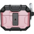 thumbnail image 1 of AirPods Case for AirPods 3rd Gen 2021, Secure Lock Clip Full-Body Hard Shell Rugged Anti-Drop Shockproof Protective Case with Carabiner for Apple AirPods 3rd Gen 2021,Silver, 1 of 8