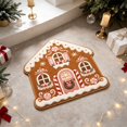 thumbnail image 4 of Christmas Doormat Gingerbread House Christmas Welcome mat, Gingerbread Natural Coir Non-Slip Christmas Doormat Welcome Mat for Front Porch Entryway Outdoor Holiday Home Decor, 4 of 6