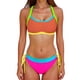 thumbnail image 1 of Conjunto de Bikini de Cintura Alta para las Mujeres Bloque de Color de Control Del Estómago Correa Ancha de Apoyo Trajes de Baño de Cintura Alta de Dos Piezas para las Mujeres, 1 of 8