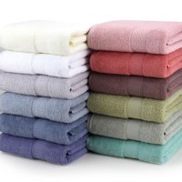 IPOW 100% Cotton Face-cloth Washcloth, High Absorbent, 1 Piece 13" X 13", White