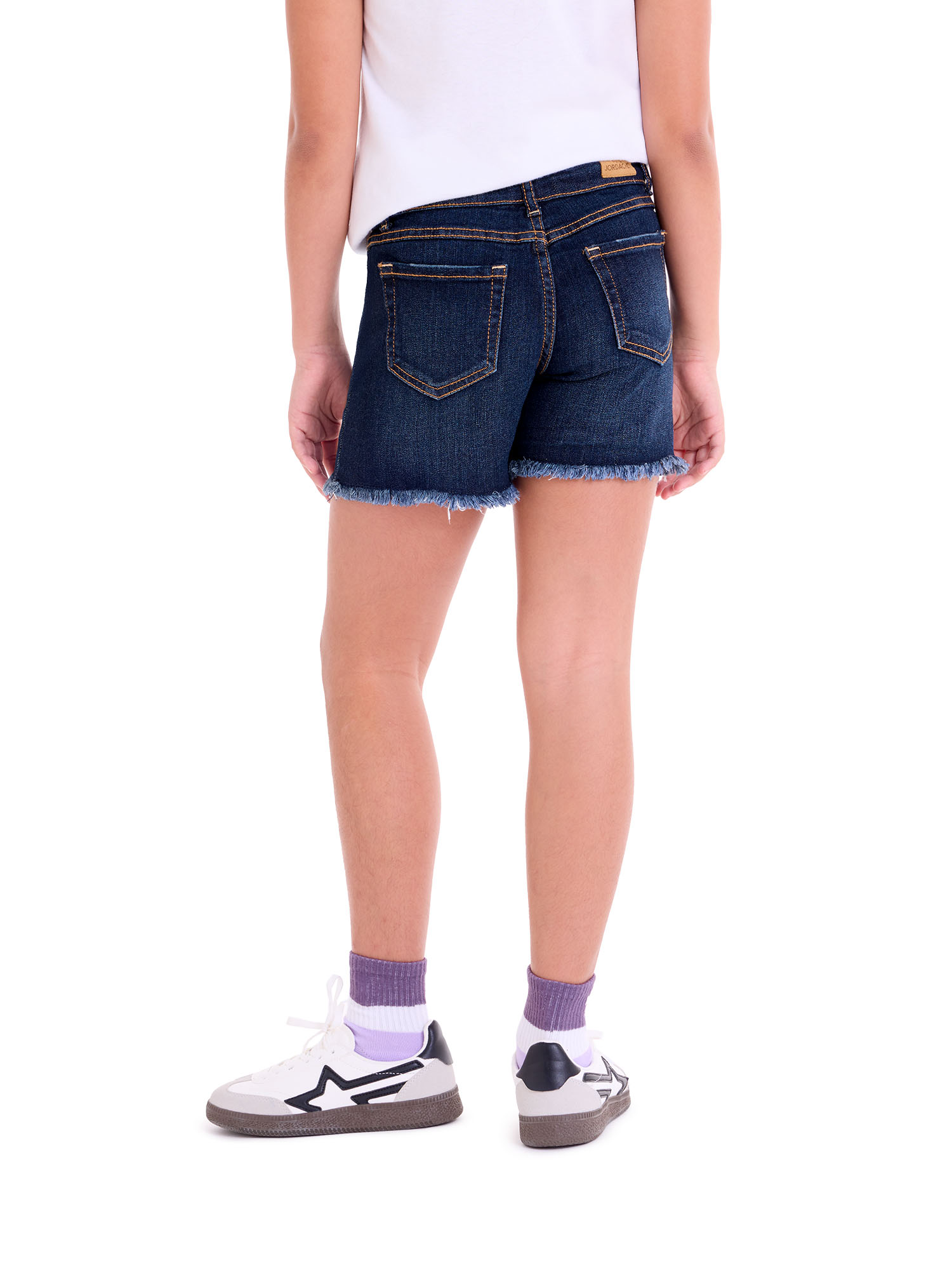 Jordache Girls Destructed 90's Midi Short, Sizes 5-18