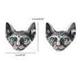 thumbnail image 6 of OOKWE Vintage Sphink Cat Studs Earrings Women Ear Studs Ear Piercing Cartilage Jewelry, 6 of 7