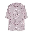 thumbnail image 4 of Nmnitkp Cardigan Women Summer Short Sleeve Cardigan Floral Print Puff Sleeve Kimono Cardigan Loose Cover Up Casual Blouse Tops Summer Blouses for Women 2025, 4 of 4