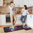 thumbnail image 6 of Coolnut Kitchen Rug Set of 2, Cartoon Skull Cushioned Anti-Fatigue Kitchen Mat Non Slip Washable Floor Mat Comfort Standing Mats for Office, Home, Laundry Room, 6 of 7