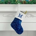 thumbnail image 1 of Calcetines con letras navideñas, calcetines sólidos de lana con colgante, adornos navideños, bolsas de regalo, calcetines para mujer., 1 of 3