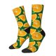 thumbnail image 1 of Balery Orange Calcetas Largas con Estampado para Hombre y Mujer – Suaves y Transpirables, Talla Única (US 5-11), 1 of 6