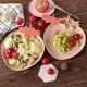 thumbnail image 4 of Strawberry Plastic Trays Snack Plates Kitchen Bowls, 2-pack Plastic Plates Serving Dishes Food Tray Decorative Serving Trays, 4 of 5