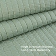 thumbnail image 6 of Green Quilts Queen Size - Queen Quilt Bedding Set Bedspread Coverlet, Lightweight Corduroy Pattern Bedspread, 3-Piece Set with 90"x96" Coverlet & 2 Pillow Shams, All-Season Soft Microfiber, 6 of 16