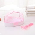 thumbnail image 3 of Small Animal Hamster Bathroom with Scoop, Ice Bathtub Accessories Cage Toys, Relax Habitat House, Sleep Pad Nest for Hamster, Food Bowl for Guinea Pigs/Squirrel/Chinchilla, 3 of 8