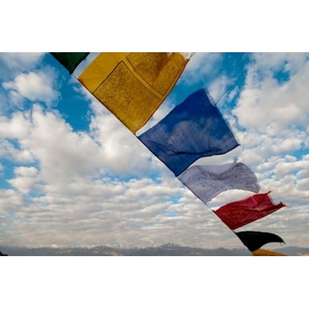 Prayer flags Leh Ladakh India Canvas Art - Ellen Clark DanitaDelimont (24 x 35)