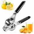 thumbnail image 1 of Jinsinto Lemon Squeezer - Manual Citrus Squeezer Juicer with Silicone Handle (Black), 1 of 5