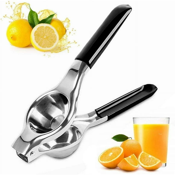 Jinsinto Lemon Squeezer - Manual Citrus Squeezer Juicer with Silicone Handle (Black)