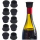 thumbnail image 1 of Tapas de silicona para botellas de vino, tapas para botellas de cerveza, reutilizables, para vino, champán, cerveza y bebidas carbonatadas, paquete de 30, color negro, 1 of 5