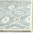 thumbnail image 3 of SAFAVIEH Chatham Ethan Geometric Wool Area Rug, Blue/Ivory, 5' x 8', 3 of 7