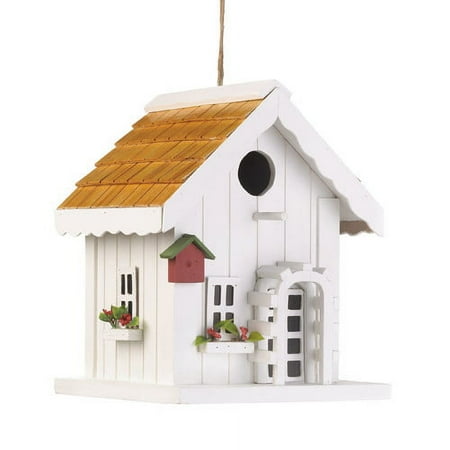 Zingz & Thingz Coastal Cottage 9 in x 7 in x 7 in Birdhouse