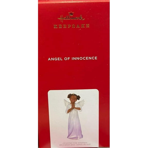 Hallmark 2021 Angel of Innocence Black Angel Christmas Ornament New w Box
