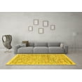 thumbnail image 3 of Ahgly Company Indoor Rectangle Abstract Yellow Modern Area Rugs, 6' x 9', 3 of 4