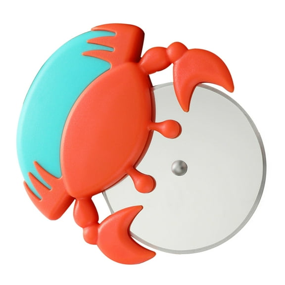 WHAMVOX Fun Pizza Cutter with Stainless Steel Wheel and Protective Cover for Easy Cutting at Home Multi Color 3 5 inches