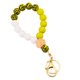 thumbnail image 1 of Pulsera de cuentas de madera de silicona Dinheiro, llavero de cuero PU, 1 of 5