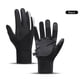 thumbnail image 1 of Guantes cálidos de invierno, materiales térmicos negros sólidos, impermeables, compatibles con pantalla táctil para hombres y mujeres, guantes de invierno unisex para ciclismo, correr, conducir,, 1 of 5