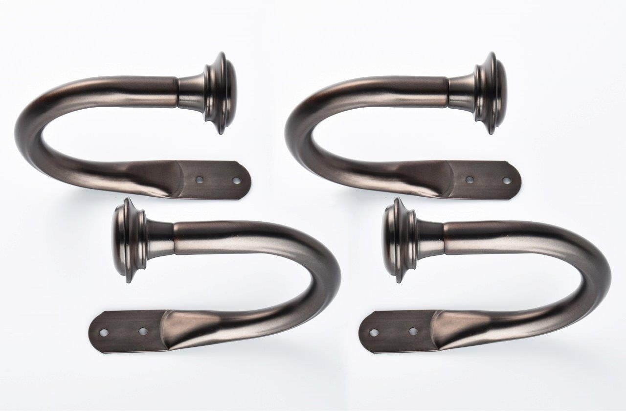 Lumi Drapery Curtain Holdbacks, Oil Rubbed Bronze, Set of 4 Walmart