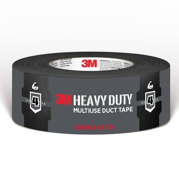 3M Heavy Duty Black Duct Tape, 1.88 in. x 45 yd., 1 Roll
