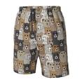 thumbnail image 4 of Pofeuu Cartoon Bear Prin Men's Swim Trunks Quick Dry Bathing Suit Swimming Board Shorts Mesh Lining Beach Swimwear-Small, 4 of 6