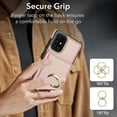 thumbnail image 2 of ELEHOLD Case for Samsung Galaxy A51 4G,Business PU Leather Stand Case with Card Holder & Ring Holder,Rosegold, 2 of 7