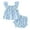 Sky Blue, variant on TOWED22 Toddler Baby Girl Summer Clothes Ruffled Sleeve Ribbed Knit T-Shirt Tops Cute Floral Shorts Set 2Pcs Outfits 2-8Y(Blazer,0-3 M)