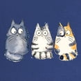 thumbnail image 2 of CafePress - Three 3 Cats Maternity Dark T Shirt - Maternity Dark T-Shirt, 2 of 3