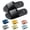 Black, variant on HonstMatter Men's Slippers, Massage Sandal Slippers with Non Slip Soft Sole, Indoor House Slippers for Bathroom and Home, Gray
