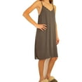 thumbnail image 2 of P.J. Salvage Womens Luxe Bridal Chemise Pajama Night Gown, Grey, Small, 2 of 5