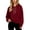 Red, variant on Women's Casual Hoodie Long Sleeve Sweatshirt Aesthetic Drop Shoulder Drawstring Pullover Solid Tops Daily Outfit Match.