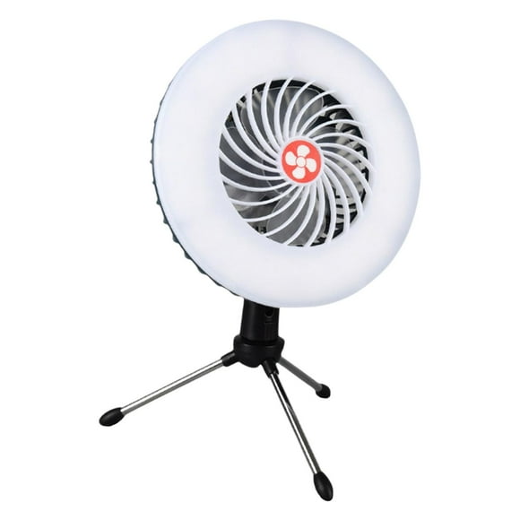 Ventilador portátil para acampar para tienda USB con Recargable con para colgar con ventilador para teléfono móvil Senderismo Cortes de DYNWAVEMX Ventilador de tienda con luz