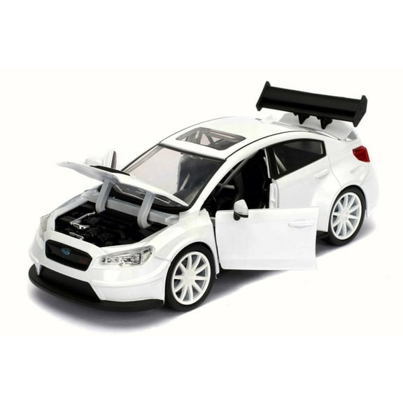 Mr. Little Nobody's Subaru WRX STI Fast & Furious F8 Fate of Furious, Glossy White - Jada 98435 - 1/24 Scale Diecast Model Toy Car (Brand New but NO BOX)