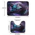 thumbnail image 3 of Honeii Purple Sky Wolf Pattern Bathroom Anti-Skid Pad Bathroom Mat Vintage Seamless Pattern Not-Slip Toilet Rug Set, 3 of 6