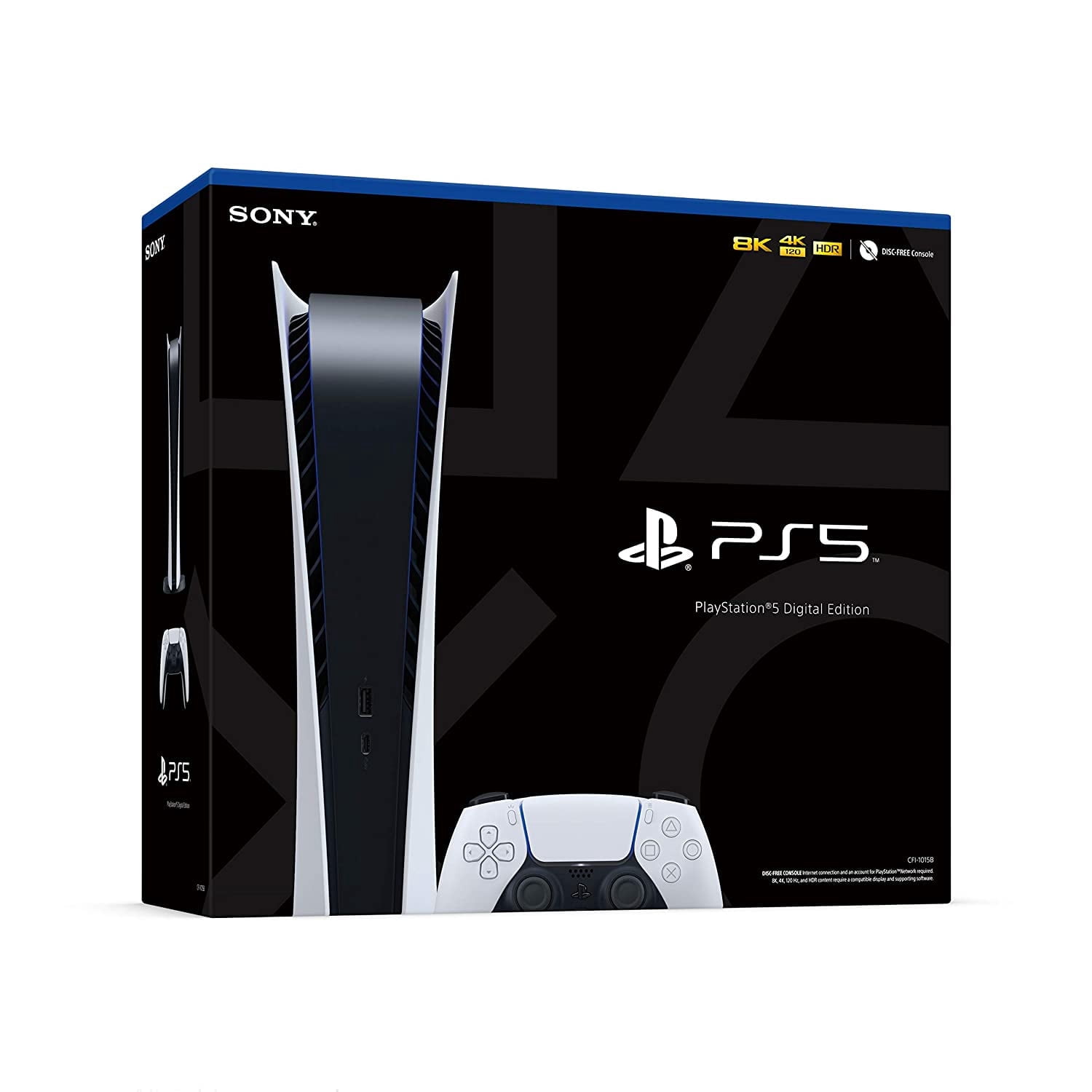 新型PS5 slim CFIJ-10018DualSense PlayStation 5 Digital Slim Edition with DualSense Controller
