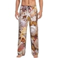 thumbnail image 1 of Fotbe Colorful Seashells Pantalones de Pijama para Hombre, Pantalones de Dormir, Pantalones de Casa con Cintura Ajustable y Bolsillos-3X-Large, 1 of 6