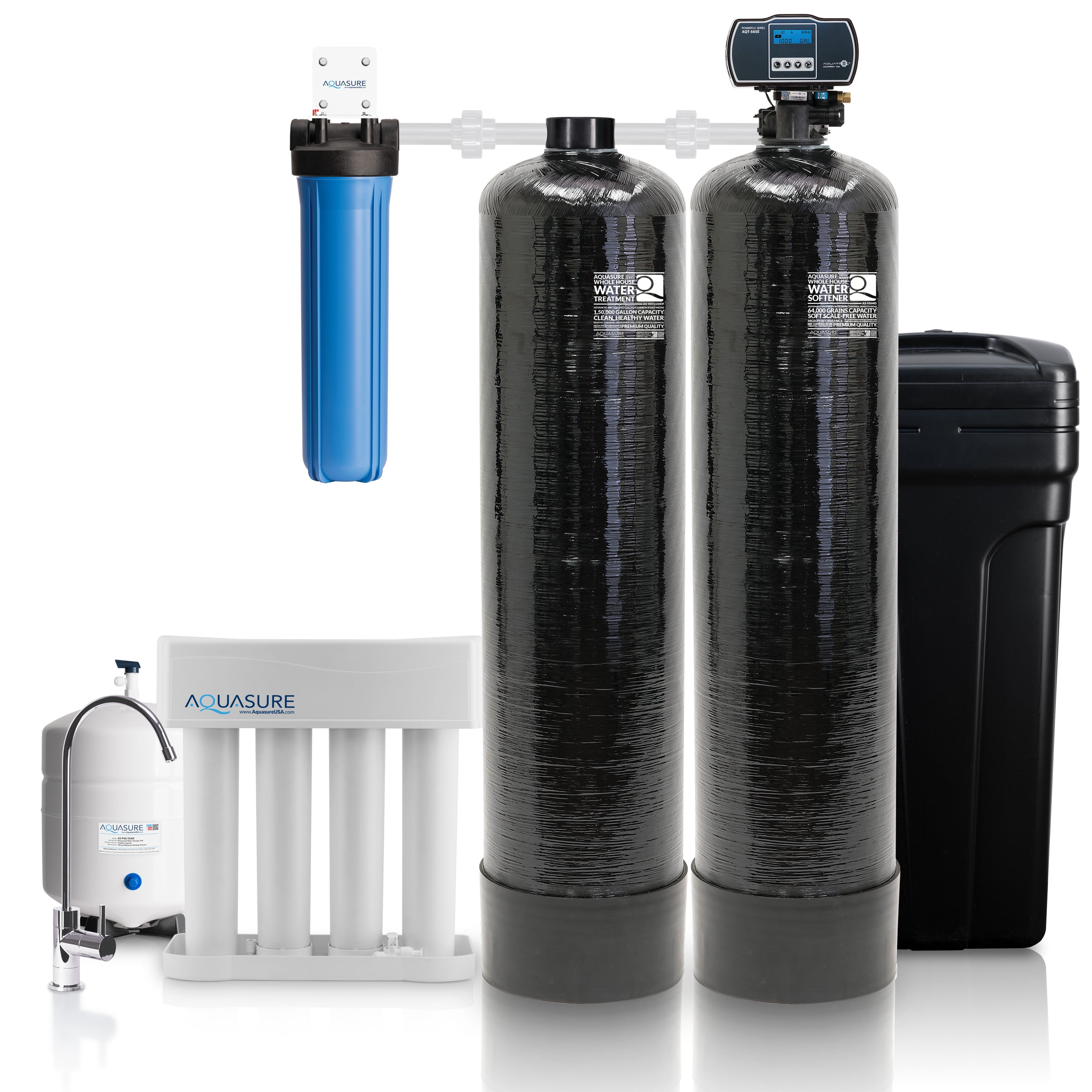Aquasure Signature Series Complete Whole House Water Treatment System W 