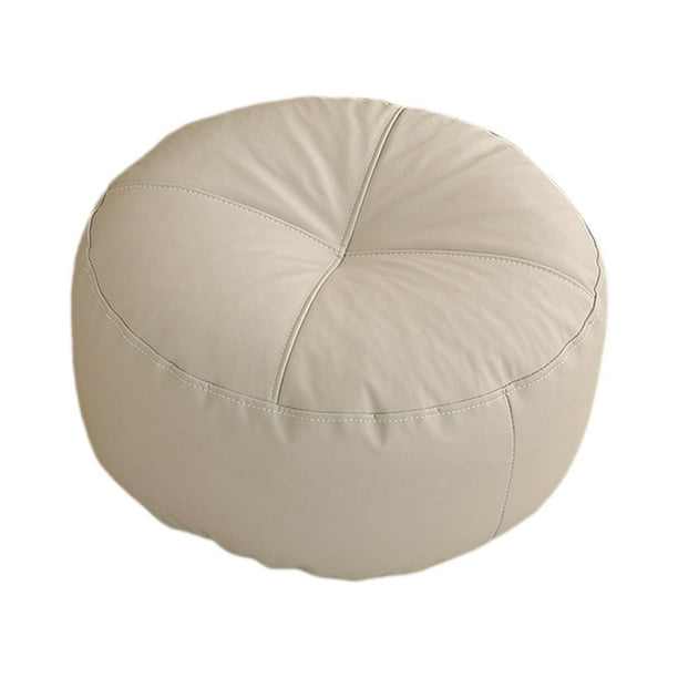 Cojín de suelo para sentarse, cojines de tatami redondos de estilo japonés, almohada de suelo para exterior gris claro