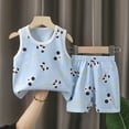 thumbnail image 2 of TAIAOJING Toddler Baby Boy Summer Clothes Retro Embroidery Animals Shirts T-Shirt + Elastic Shorts Outfits Sets Trendy 18-24M, 2 of 3