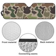 thumbnail image 7 of Binienty Duck Hunting Camo Sun Shade For Car Windshield Universal for Jeep Wrangler TJ JK JKU Sport 2 Door & 4 Door Easy Fold Car Window Sunshade 52x16" Automotive Interior Sun Protection, 7 of 7