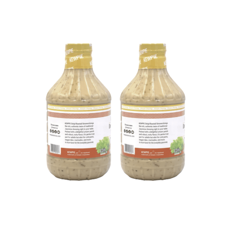 2 X Kewpie Deep Roasted Sesame Dressing & Marinade. 30 Fl. Oz. Each.
