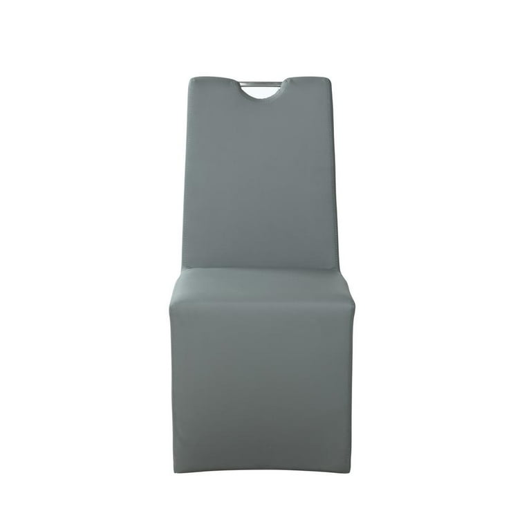 Chintaly Contemporary Upholstered Handle-Back Side Chair Chintaly Contemporary Upholstered Handle-Back Side Chair