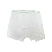 New Brooks Brothers Mens White Regular Fit 2 Cotton Boxers Briefs Sz Medium M 8157-5