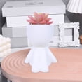 thumbnail image 4 of Modern Ceramic Succulent Planter Pot for Indoor Mini Home Gardening Desk, 4 of 7