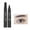 Black, variant on SDJMa Liquid Eyebrow Pen, Microblading Eye Brow Pencil with 4 Micro Tip, Waterproof Brow Pen Filler Creates Natural Brow Makeup, Long-lasting (Light brown)