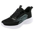thumbnail image 1 of Wyzesi Espadrilles Rouges Femmes Chaussures de Sport Mode Nouveau Motif Maille Respirante et Confortable Semelle Plate Non Lacets Décontractées Espadrilles Veja Femmes Espadrilles de Noël Noires pour Femmes, 1 of 9